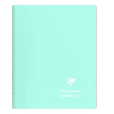Spirálfüzet Clairefontaine Koverbook Blush A/5 80 lapos PP borítású vonalas menta