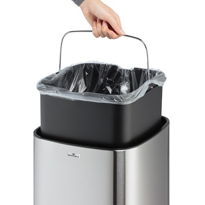 Szemetes Durable No touch szenzoros 35l rozsdamentes acél