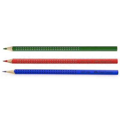 Színes ceruza Faber-Castell Grip 2001 3 db-os klt. (piros-kék-zöld)
