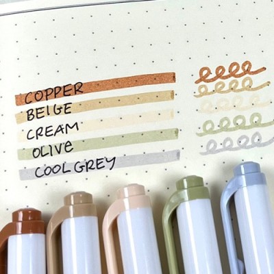 Szövegkiemelő Zebra Mildliner Highlighter Neutral 5-ös készlet