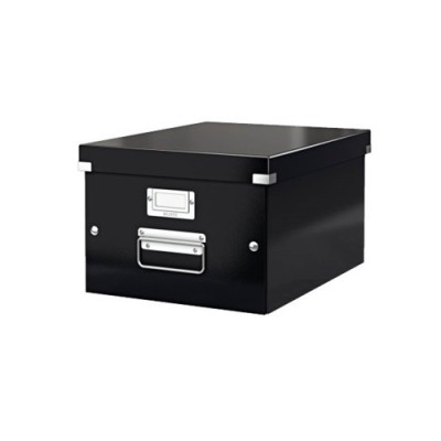 Tárolódoboz karton Esselte CLICK&STORE A/4 fekete