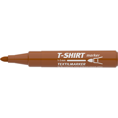 Textilmarker Ico T-Shirt barna
