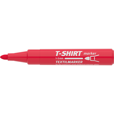 Textilmarker Ico T-Shirt piros