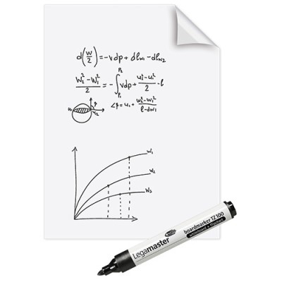 Whiteboard fólia Legamaster Magic-Chart fehér 60x80 cm